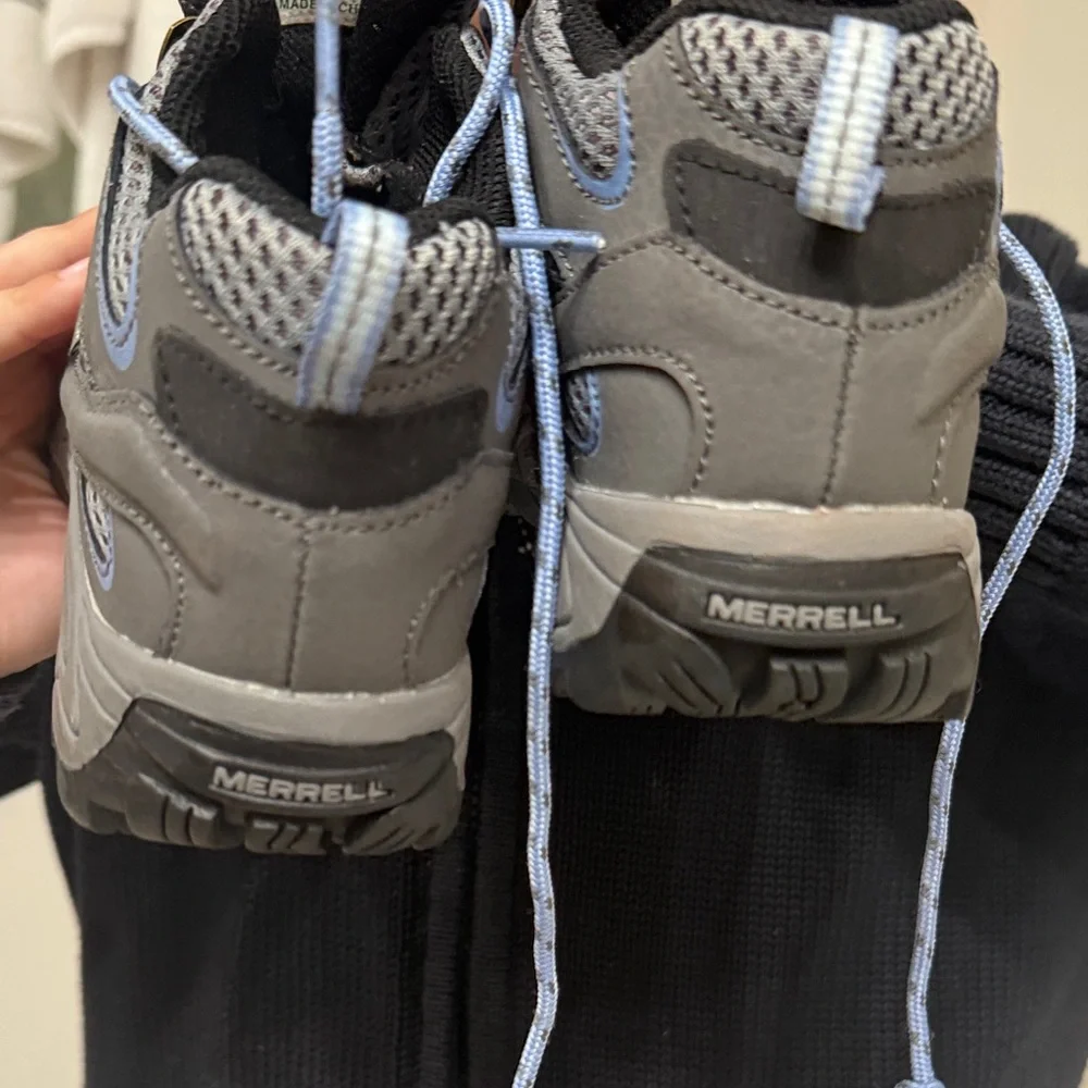 Merrell 1.5 WIDE Kids' Gray and Blue Sneakers - Waterproof